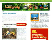 Tablet Screenshot of aa-camping.com